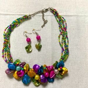 Shell Necklace and Earring set (BC)